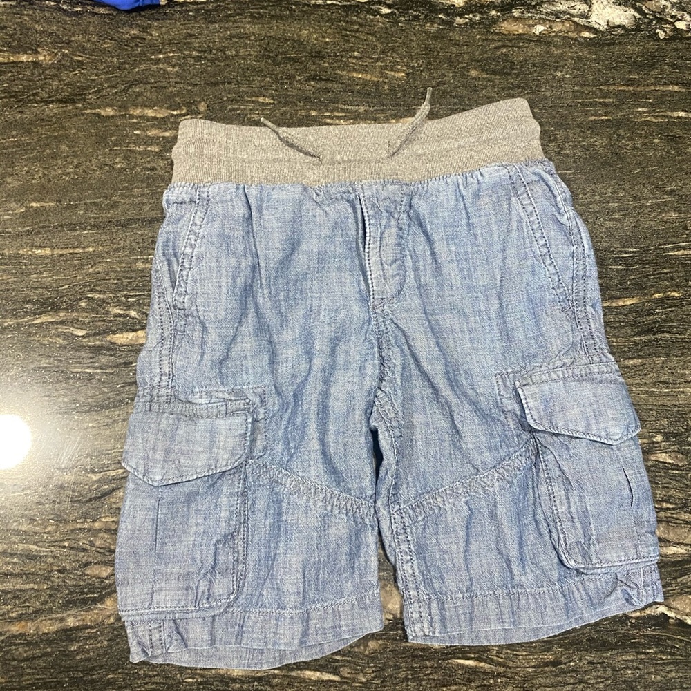Gap kids chambray cargo shorts